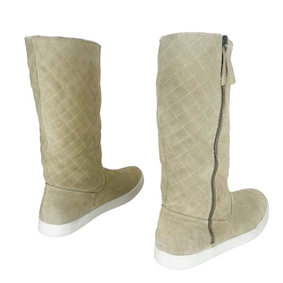 G.H. BASS Zina Women Tan Winter Sneaker Boot Size 9.5 Suede Faux Fur Lining New - Picture 15 of 16